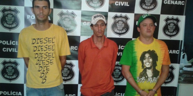 GENARC de Goianésia prende trio suspeito de tráfico em Uruana e Uruaçu.