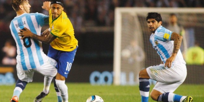 Brasil busca empate com Argentina
