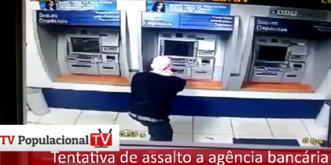 Criminosos tentaram explodir caixa de agência bancária em Crixás (vídeo)