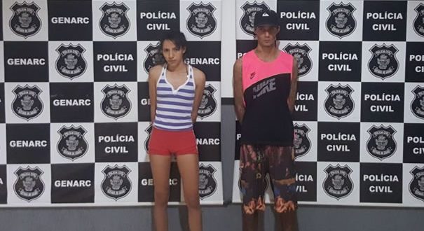 POLICIA CIVIL DE GOIANÉSIA PRENDE CASAL SUSPEITO DE TRAFICO DE DROGAS NO RESIDENCIAL PAULO DIAS