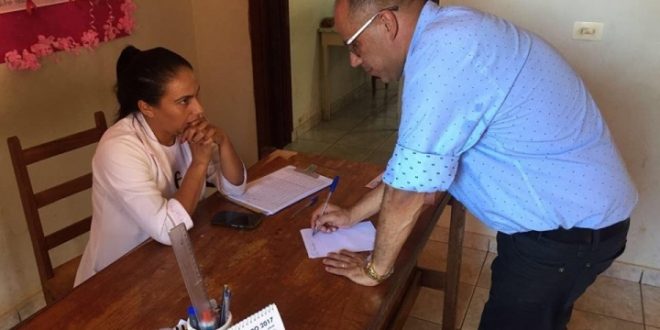 Vice-Presidente da Câmara de Jaraguá Dr. Breno Leite visita unidades do PSF e vistoria obras inacabadas dos postos do programa de saúde da Família do município.