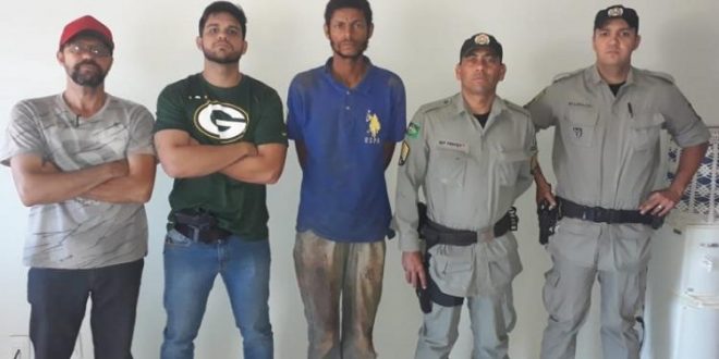 Policias civil e militar prendem em Itaguarú, acusado de estupro de vulnerável