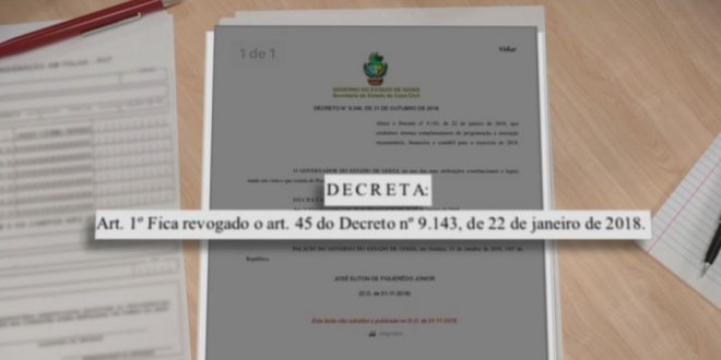Decreto desobriga governo de Goiás a garantir recursos e fechar folha do funcionalismo no mês trabalhado