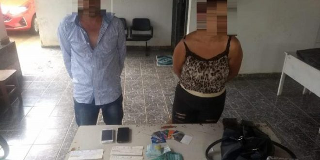 Polícia Militar em Ceres efetua prisão de duas pessoas suspeitos de estelionato
