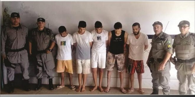 Polícia Militar prende sete dos dez foragidos do presídio de Jaraguá
