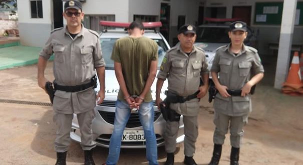 Policia Militar de Goianésia prende homem suspeito de homicídio no Bairro Amigo