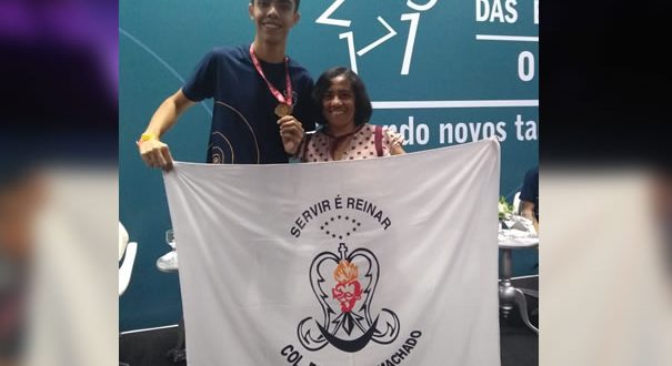pela terceira vez aluno do colégio jalles machado conquista medalha de ouro na Olimpíada Brasileira de Matemática