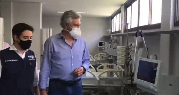 Caiado inaugura Hospital de Campanha, com 186 leitos para tratamento da Covid-19, em Uruaçu