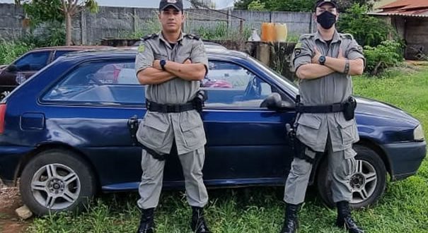 policia militar de Goianésia recupera veiculo furtado