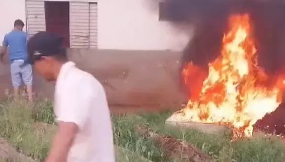 Jovem é preso após ameaçar de morte a própria mãe e colocar fogo na casa em Souzalândia