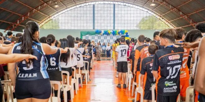 Goianésia recebe mais de mil atletas para participarem dos Jogos Estudantis de Goiás