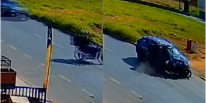 Dois homens morrem atropelados em motocicleta ao tentar atravessar avenida