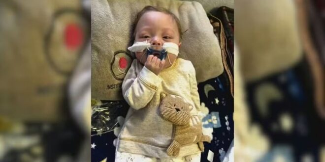 Bebê com doença rara recebe alta após passar mais de 400 dias em hospital e vai para casa pela primeira vez
