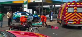 Colisão entre duas motocicletas deixa três feridos em Goianésia