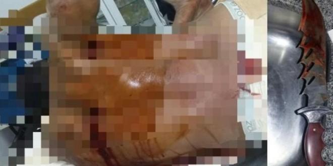 Menor com ajuda do pai é suspeito de esfaqueiar homem em Jaraguá
