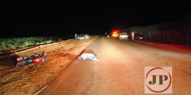 Motociclista morre ao colidir com carro placa de Ceres entre Rubiataba e Carmo