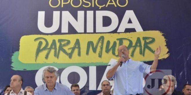 Ronaldo Caiado esteve em Jaraguá no encontro das oposições