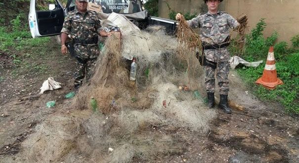 Polícia Militar Ambiental de Goianésia apreende 200 kg de pescados e vários animais silvestres abatidos