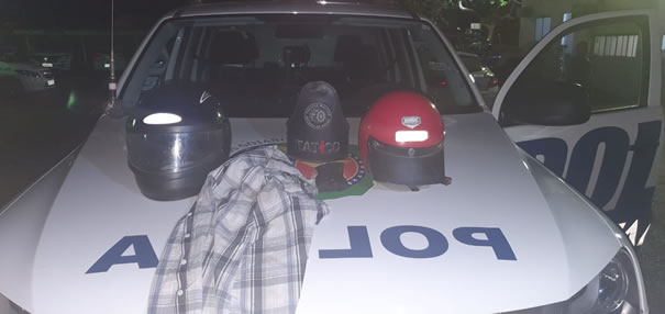 Homem furta capacete e é detido pela policia militar de Goianésia