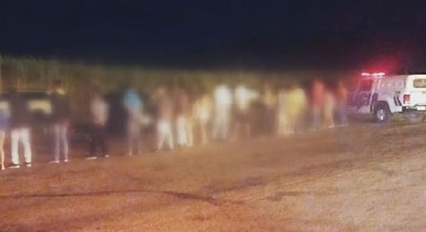festa às margens da GO-438, saída para Santa Rita do Novo Destino é desarticulada pela Policia Militar de Goianésia