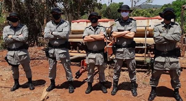 Gado furtado em Bela Vista é recuperado na zona rural de Goianésia pelo Batalhão Rural