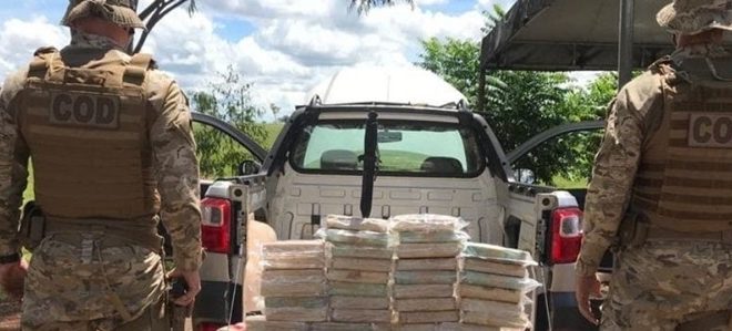 PM apreende carregamento de cocaína avaliado em R$ 1,5 milhão