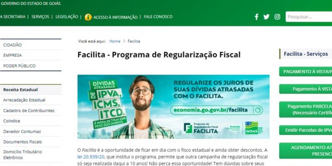 Prazo para pagar dívidas de ICMS, IPVA e ITCD é prorrogado por mais 30 dias e com descontos de 98%, em Goiás
