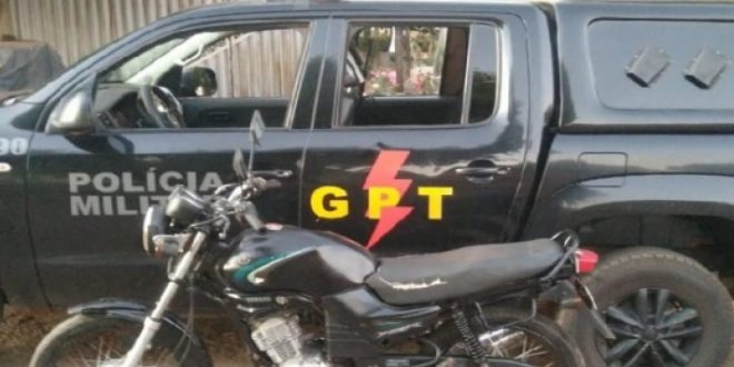 GPT recupera motocicleta furtada em Itapaci, após suspeito tentar vende-la pelas redes sociais