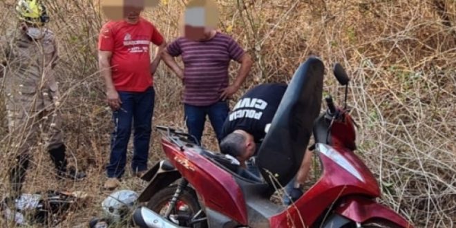 Polícia Civil de Jaraguá e Itaguaru encontram a moto e capacete de Gleidimar Cândido desaparecido