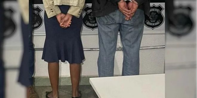 Avô e mãe são presos suspeitos de estuprar criança, em Padre Bernardo