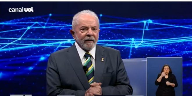 “Você é o rei da estupidez e das fake news”, diz Lula a Bolsonaro no debate da Band