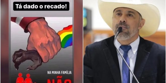 Deputado de Goiás é indiciado por racismo após postar foto de mão branca apertando punho negro com frase: ‘Na minha família não’