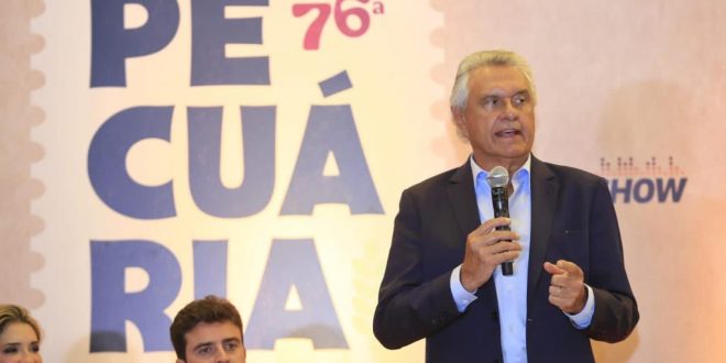 Caiado anuncia cursos profissionalizantes durante lançamento da 76ª Exposição Agropecuária do Estado de Goiás