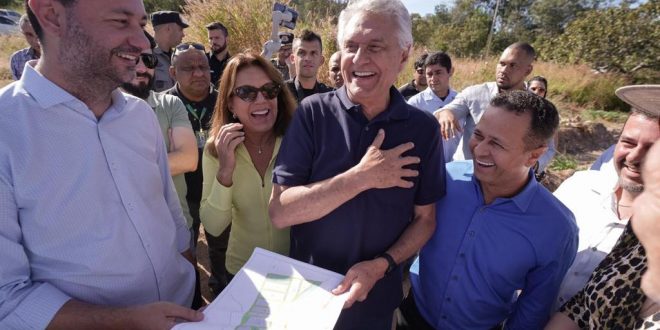 “Vamos impulsionar o turismo no distrito de São Jorge”, afirma Caiado durante vistoria a obras de infraestrutura