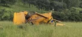 Avião faz pouso forçado e bate em árvores às margens de rodovia de Goiás, dizem bombeiros