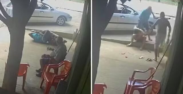 Homem sai dirigindo após ser baleado e agredido com socos; vídeo