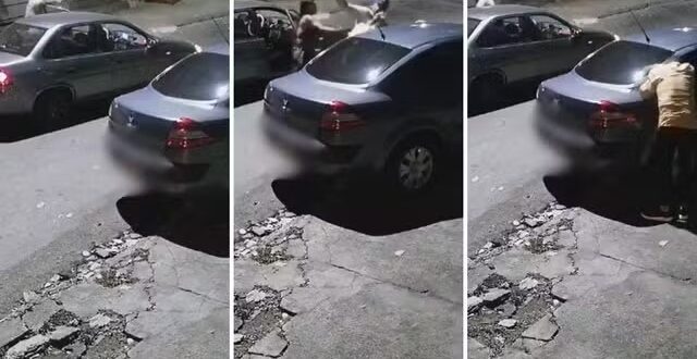 Homem aponta arma e dá vários murros na cabeça de motorista durante briga de trânsito em Goiânia;