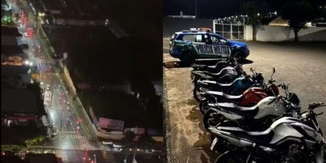 Polícia apreende em Goiânia 702 motos que participariam de ‘rolezinhos’