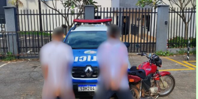 Polícia Militar de Goianésia apreende dois suspeitos e recupera Veiculo furtado