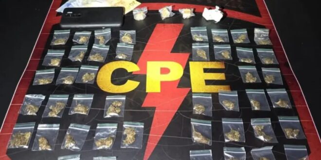 Traficante é preso com porções de crack e “super maconha” em operação da CPE em Goianésia