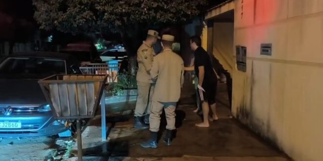 principio de incêndio em Goianésia bombeiros é acionado