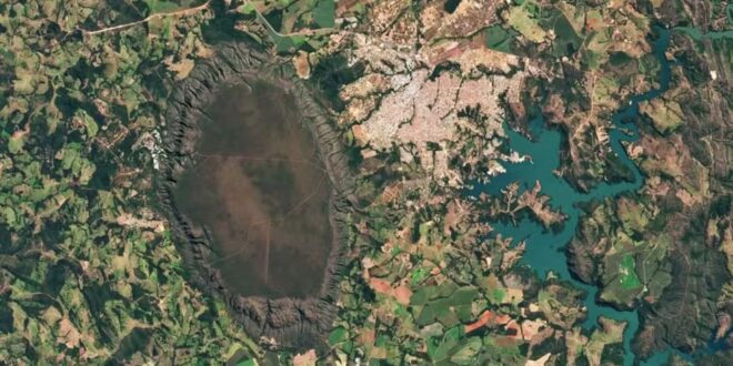 Nasa publica imagem de satélite da Serra de Caldas