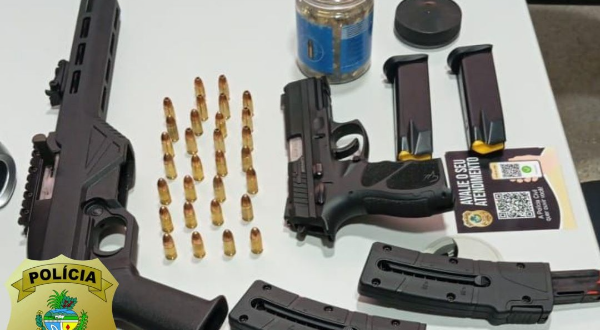 Polícia Civil apreende armas de fogo e munições em jardim paulista