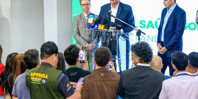 Caiado lança Canal Saúde Goiás e propõe revolução no atendimento com integração digital
