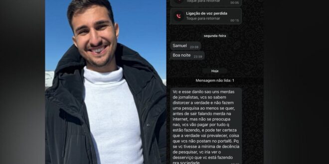 Namorado de estudante de medicina da UniEVANGÉLICA que ostenta riqueza no TikTok ameaça jornalistas do Portal 6