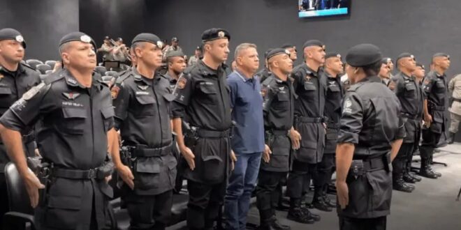 Câmara de Goianésia homenageia policiais da CPE e da Força Tática com Moção de Aplauso
