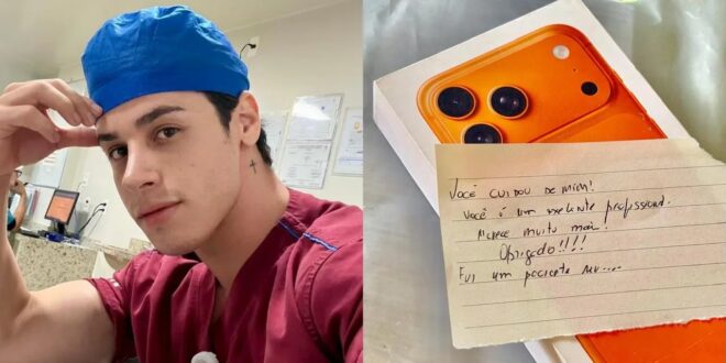 Enfermeiro de Anapolis que ganhou iPhone de paciente misterioso recebe novo presente anônimo