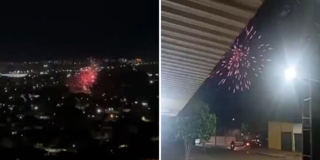 Foguetório simultâneo assusta moradores em cidades de Goiás; vídeo