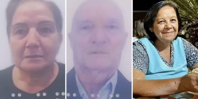 Mulher, marido e cunhada estão entre as vítimas do acidente entre carro e caminhões em Guapó