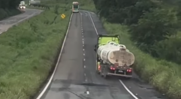 Trecho na GO-080 cede novamente e oferece risco em São Francisco de Goiás